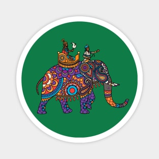 Indian ornate maharajah elephant Magnet